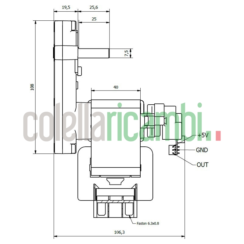 Motoriduttore Kenta K9117120 stufe a pellet 14702060