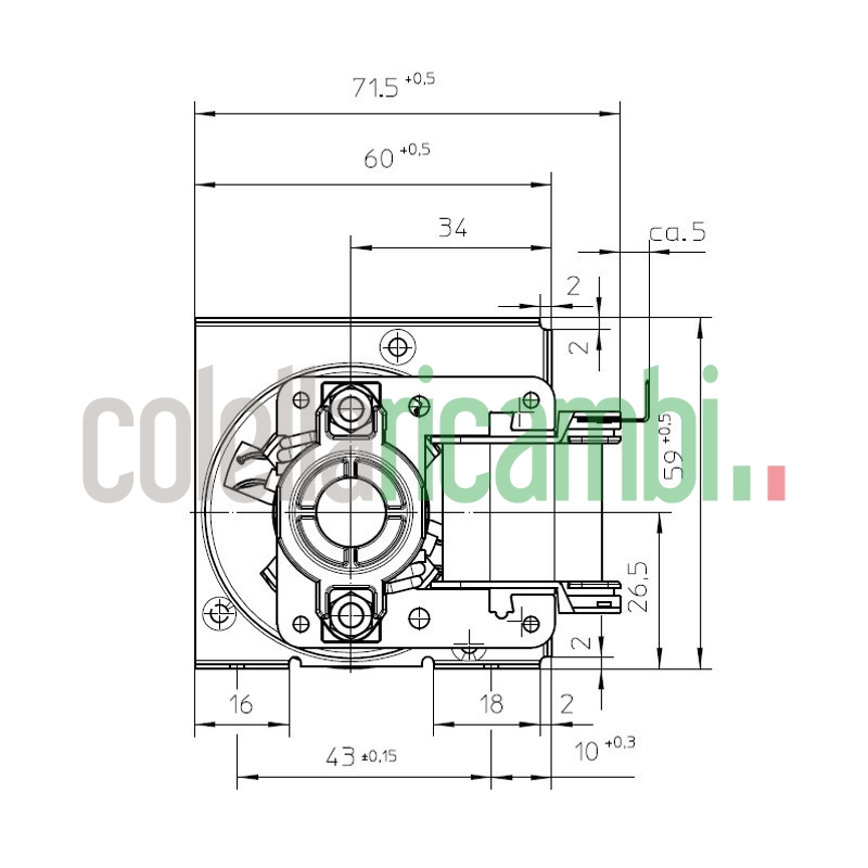 Ventola tangenziale EBM QL4/0020A32-2118LH-460 stufe a pellet 14706078