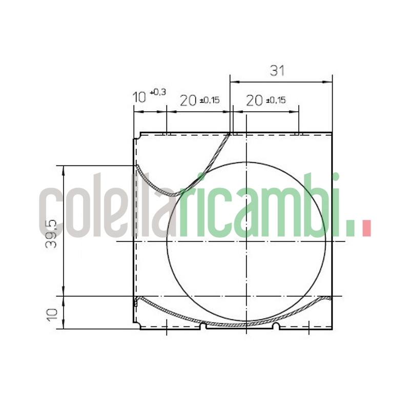 Ventola tangenziale EBM QL4/2500A9-2118L-441 stufe a pellet 14706119