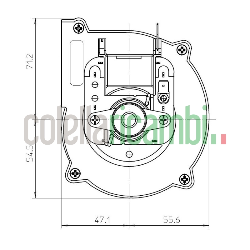 Ventilatore centrifugo CF 70-20 stufe a pellet 14706120