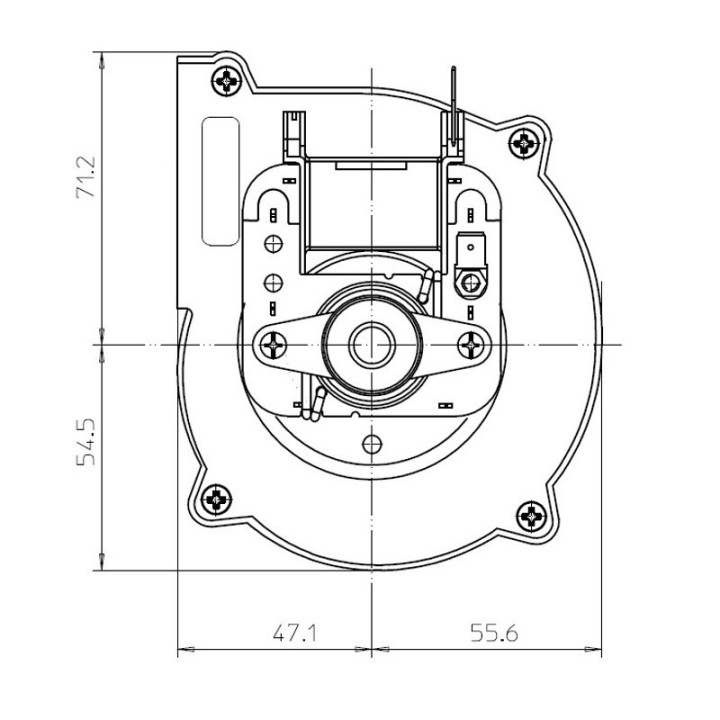 Ventilatore centrifugo CF 70-20 stufe a pellet 14706120