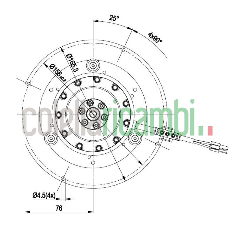 Estrattore - aspiratore fumi EBM R2E120-AY91-11 stufe a pellet 14706122