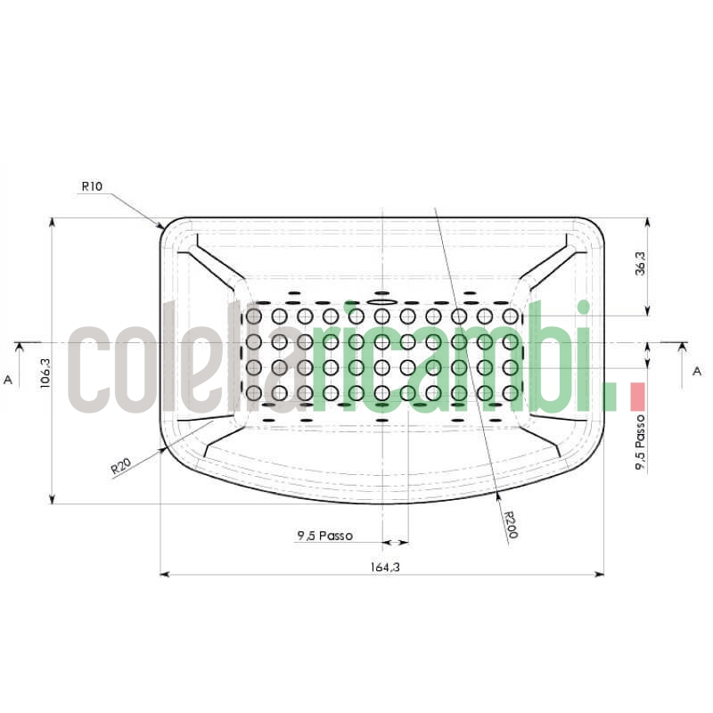 Assieme cestello braciere per stufe a pellet Ravelli 14809006