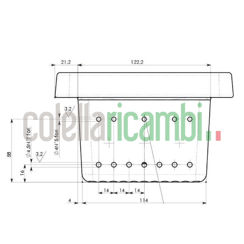 Assieme cestello braciere per stufe a pellet Ravelli 14809006