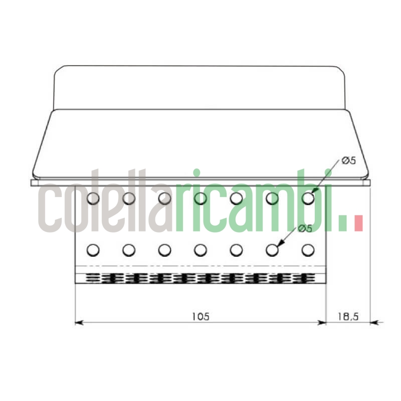 Assieme cestello braciere per stufe a pellet Ravelli 14809018