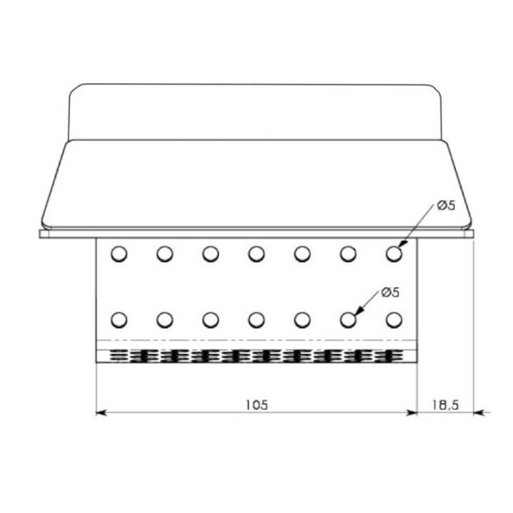 Assieme cestello braciere per stufe a pellet Ravelli 14809018