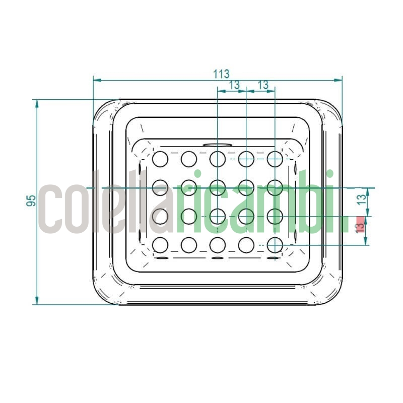 Assieme cestello braciere per stufe a pellet Karmek