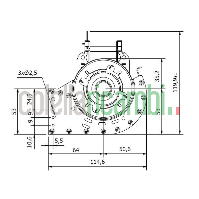 Ventola tangenziale COPREL TFL 65-300/C.30T ASC HT