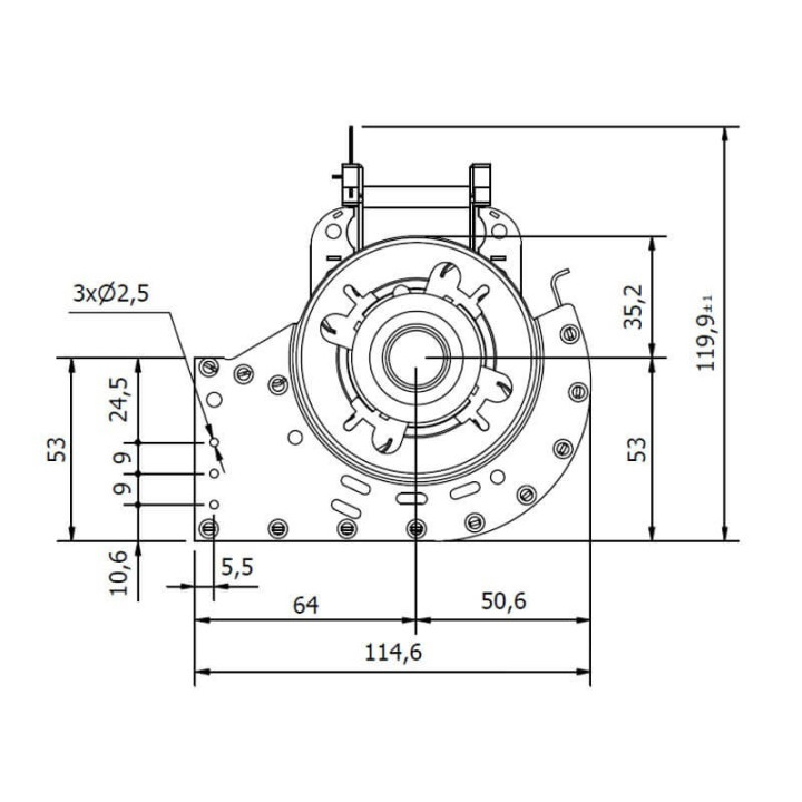 Ventola tangenziale COPREL TFL 65-300/C.30T ASC HT