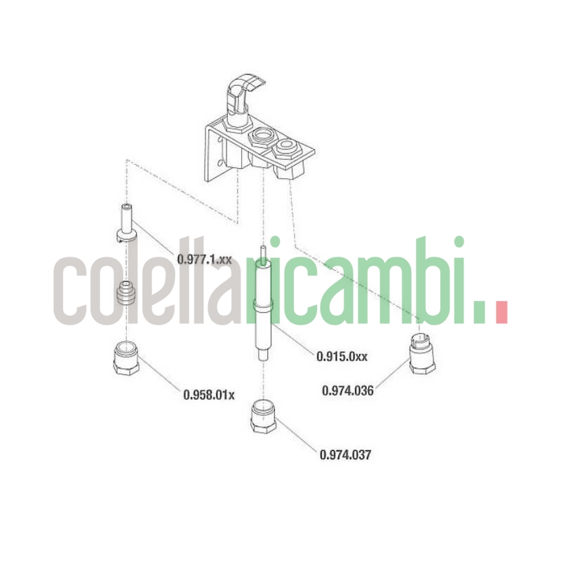 Sit Ugello fiamma pilota bruciatore gas ø 0,27 mm ricambio originale 0977113