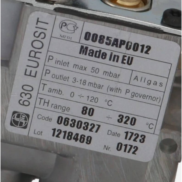 Termostato valvola gas 630 EUROSIT 0630327