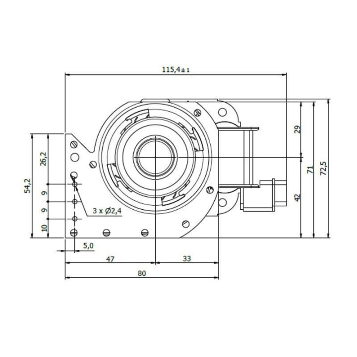 Vendita Ventola tangenziale COPREL TFL 45-240/20T1ADN HT Stufe a Pellet 14706200