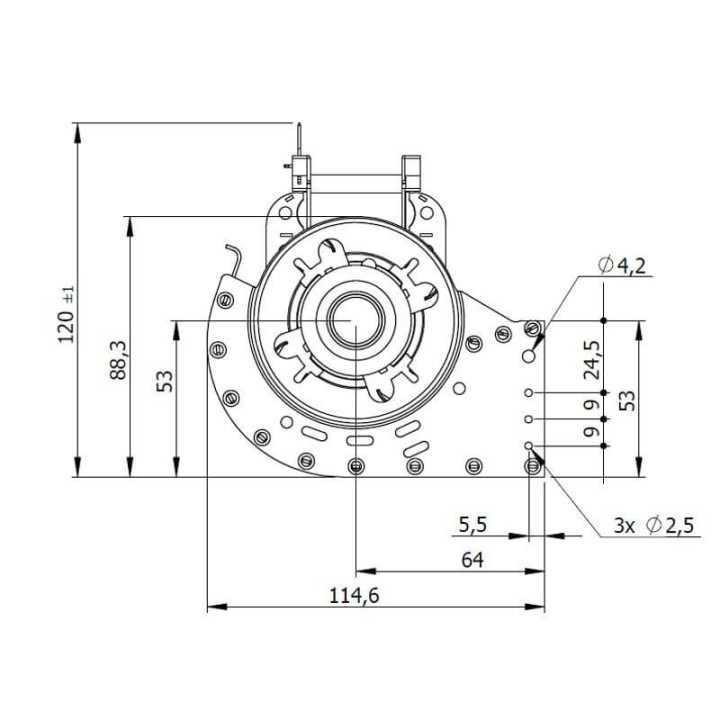 Ventola tangenziale COPREL TFR 65-240/C.20T ASN HT Stufe a Pellet 14706206