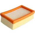 Filtro Piatto Plissettato per Aspirapolvere, Compatibile con Karcher WD 4 WD 5 WD 6, Plastica, 159x101mm