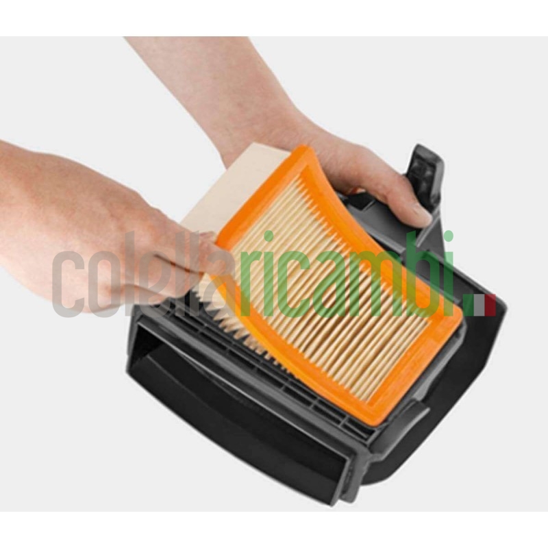 Filtro Piatto Plissettato per Aspirapolvere, Compatibile con Karcher WD 4 WD 5 WD 6, Plastica, 159x101mm