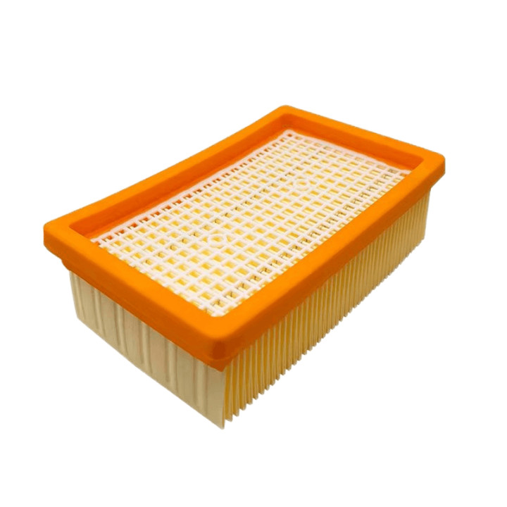 Filtro Piatto Plissettato per Aspirapolvere, Compatibile con Karcher WD 4 WD 5 WD 6, Plastica, 159x101mm