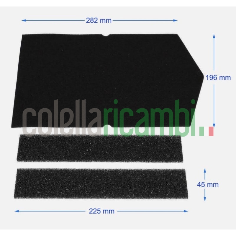 Kit Filtri adattabili Miele 09688381+ 6057930