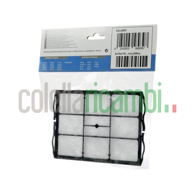 Filtro polvere protezione motore per aspirapolvere Bosch 00578863