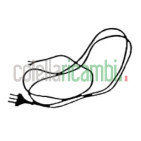 Cavo alimentazione gommato nero con spina tripolare 1,50mt Polti SuperPro M051