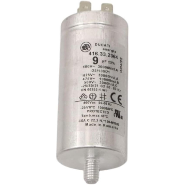 Vendita Condensatore 9 µF originale Asciugatrice Candy 40016110