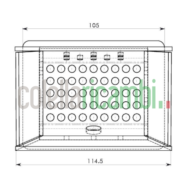 Assieme cestello braciere per stufe a pellet Ravelli 78000
