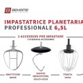 Behome Impastatrice Planetaria Professionale 6,5L Rosso