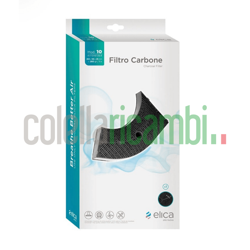Filtro a carbone attivo tipo 10 Cappa aspirante KIT0161364