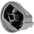 Manopola Inox Forno Adattabile Indesit Ariston C00284958