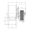Ventilatore centrifugo TRIAL CAH12Y5-001 per Stufe a Pellet