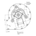 Ventilatore centrifugo TRIAL CAH12Y5-001 per Stufe a Pellet