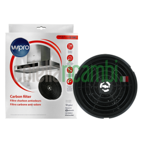 Filtro carbone 4x19cm cappa cucina Wpro Whirlpool Indesit 484000008647