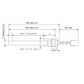 Resistenza accensione con raccordo filettato 3/8" GAS HT100074 per Stufe a Pellet 14701119