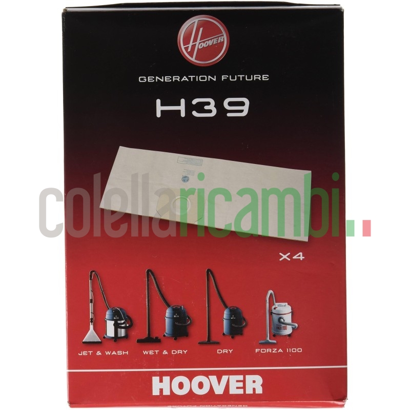 Sacchetti aspirapolvere H39 Hoover Wet Hoover 09189051