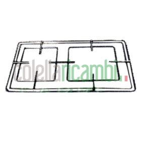 Griglia 2 Fuochi in Filo 365x208 GAS FIRE F1703