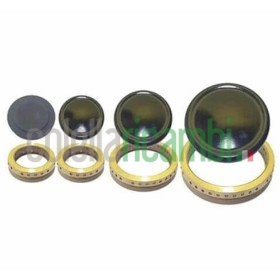 Kit 8pz corona e piattelli smaltati Piano Cottura Tecnogas 390CU018