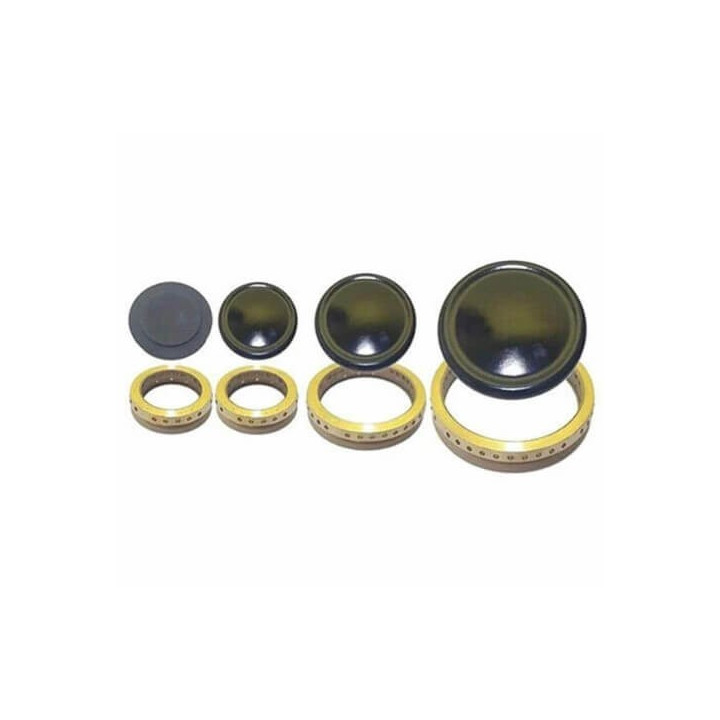 Kit 8pz corona e piattelli smaltati Piano Cottura Tecnogas 390CU018