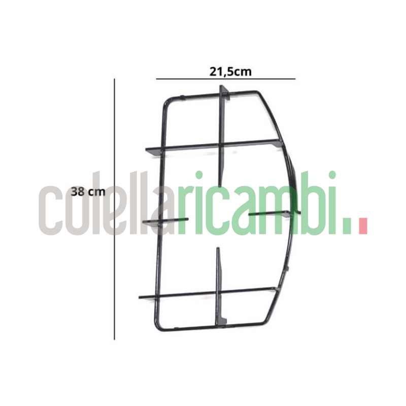 Griglia piano cottura 1 fuoco sinistra nera 38x21,5cm HotPoint Ariston P0293