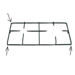Griglie in piattina 2 fuochi 3 piedini 500x250 per Piano Cottura Lofra P3252