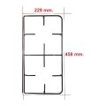 Griglia in piattina 2 fuochi 458x229 Piano Cottura Samet P4751