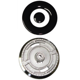 Kit Bruciatore 2 Fori con corona + centrale smaltati lucidi Piano Cottura Bompani BS6201