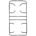 Griglia in piattina 2 Fuochi 454x229 Franke P1555