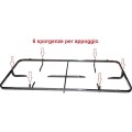 Griglia in filo smaltato 2 Fuochi 480X240 Piano Cottura P0251