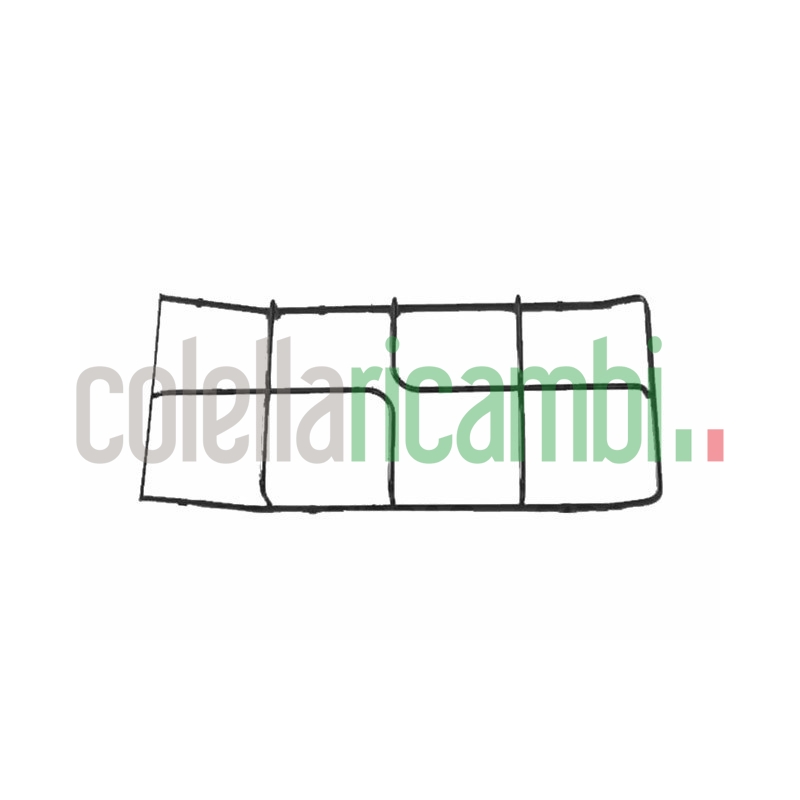Griglia piattina 1 fuoco nera centrale 450x200mm Piano Cottura Electrolux P4485