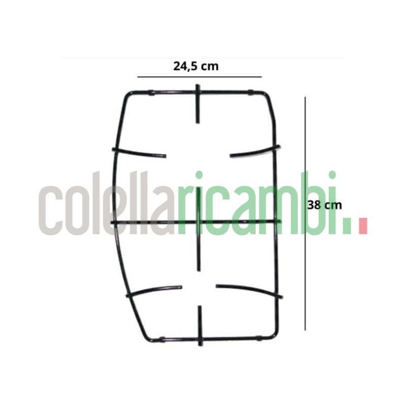Griglia in Piattina 2 Fuochi centrale 38x245 Piano Cottura Ariston P0296