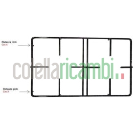 Griglia in piattina 2 Fuochi 455x268 Piano Cottura Zanussi P6751