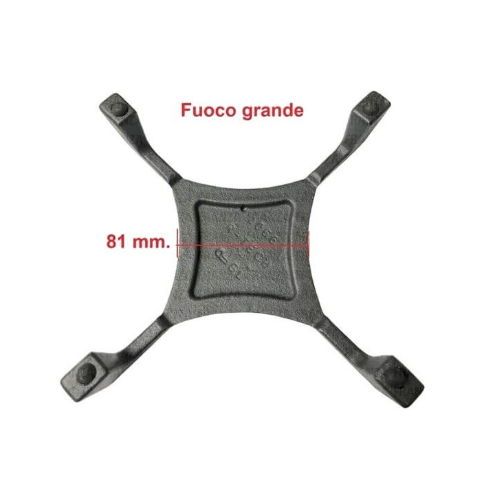Griglia in ghisa 1 fuoco Grande Rapido per Piano Cottura Ariston Hotpoint G0222