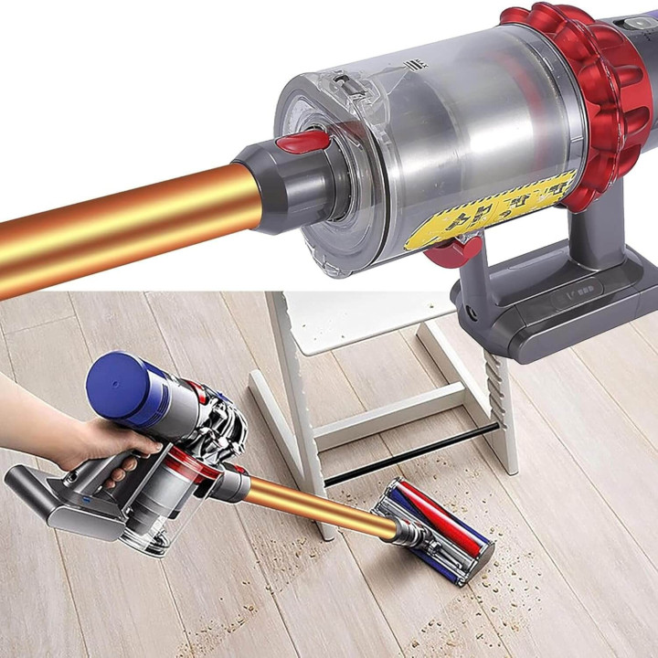 Asta Telescopica Rigida di Ricambio per Dyson V7/V8/V10/V11/V15 -UNIVERSALE- Tubo Aspirapolvere Prolunga Da 73cm Arancio