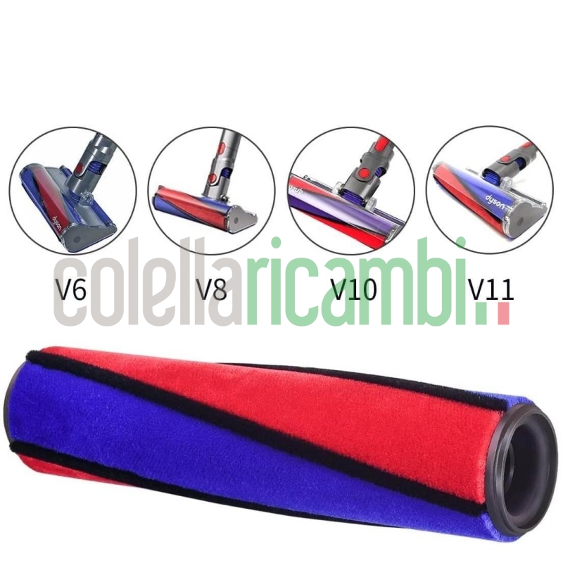 Rullo Spazzola Morbido per Dyson V6, V7, V8, V10, V11 Fluffy/Absolute 966488-09