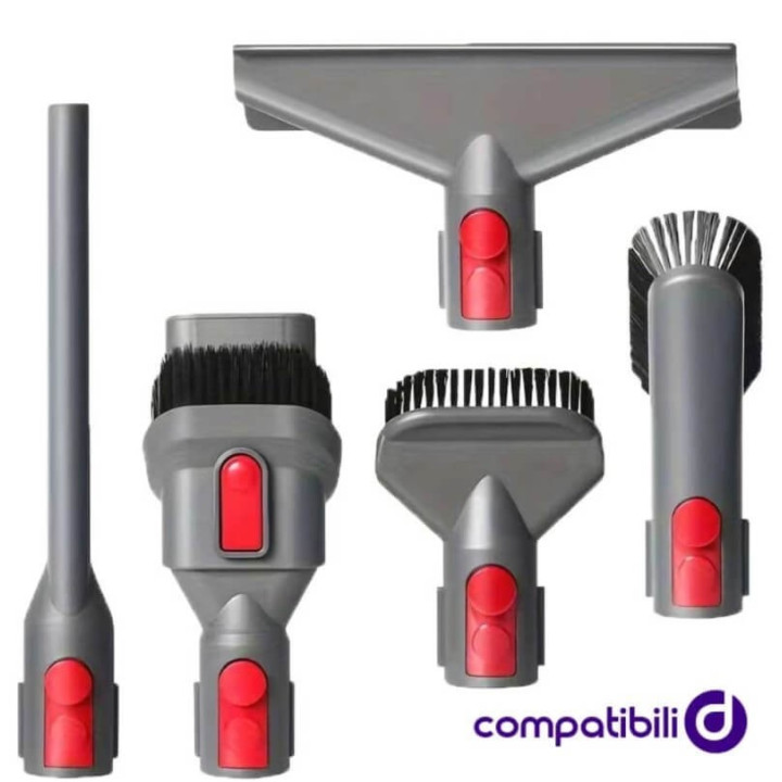Set 5 Accessori per Dyson Aspirapolvere  V7 V8 V10 V11