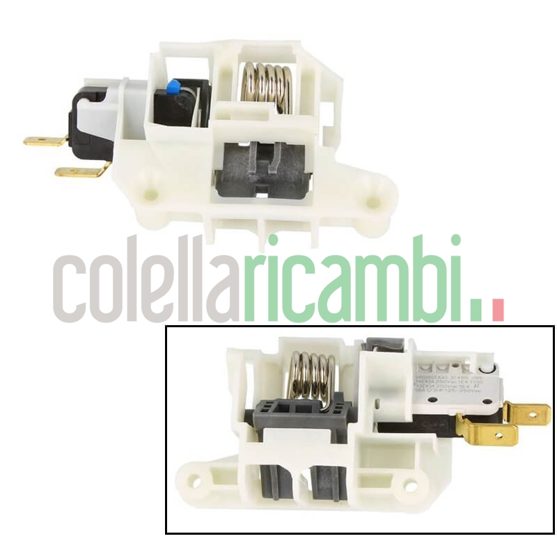 Interruttore serratura blocco porta lavastoviglie Candy Hoover Haier 70013059